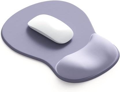 ErgoComfort Gel Wrist Rest Mouse Pad-Ergonomic Office Mousepad with Wrist Support-Non-Slip, Design Desk Accessories Mat for Home&Game Decor (09MochaSand Set)