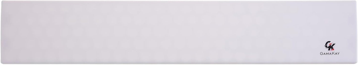 GK GAMAKAY Silicone Keyboard Wrist Rest, Soft Ergonomic Wrist Rest, Relax Your Wrist, for Laptop Computer Office & Home (White-100%)