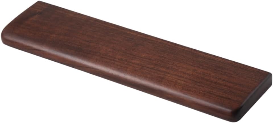 Wooden Wrist Rest, Walnut Wood Keyboard Wrist Rest, Ergonomic Palm Rest, Anti-Slip, Keyboard Accessory for Computer, Laptop, Home & Office (Black Walnut, 17.2" L x 3.15" W x 0.78" H)