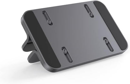 JOKItech Aluminum Laptop Vertical Stand Organizer, Sturdy Laptop Computer Holder Desktop Stand Compatible with new Retina Apple MacBook Pro/Air/Neo, Mac mini & iPad Pro - Black