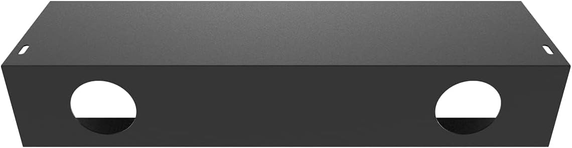 Jingchengmei Under Desk 17 inch Wide Cable Management Tray, Power Strip Holder, Metal Cord Organizer, Wire Management for Office and Home, Black (UDCMT17In, Black)