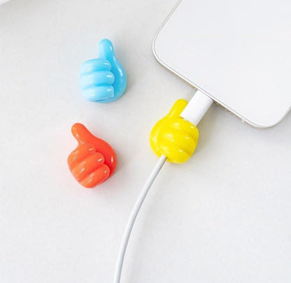 Silicone Thumb Wall Hooks, Fun Cord Holders, Cord Organizer for Desk Wall Car Nightstand, Wire Holders, Phone USB Charger Cable Management, Key Hanger, 8Pcs Cable Clips