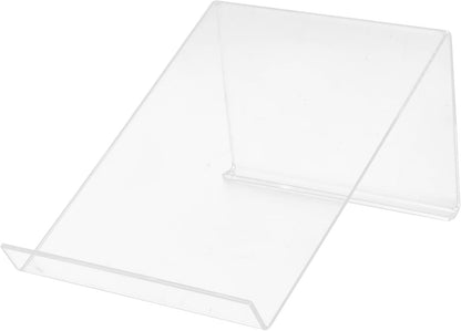 POPETPOP Phone Stand for Desk Stylish Desktop Holder for Landline Cellphones Durable Support for Office Use Non Slip Design Maximizing Space Transparent Riser