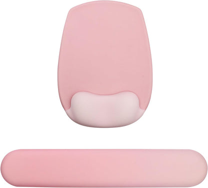 Wrist Rest for Keyboard and Mouse, Ergonomic Gel Computer Keyboard Wrist Rest with Memory Foam, Keyboard Wrist Support Pad for Long Hours of Work, Gaming, Studying-Relieve Wrist Pain