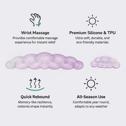 Ultimate Cute Ergonomic Wrist Rest – Instant Relief, Cloud-Like Comfort, Premium Silicone & TPU, Ultra-Soft, Durable, Gift-Boxed for Office, Study, Gaming & More