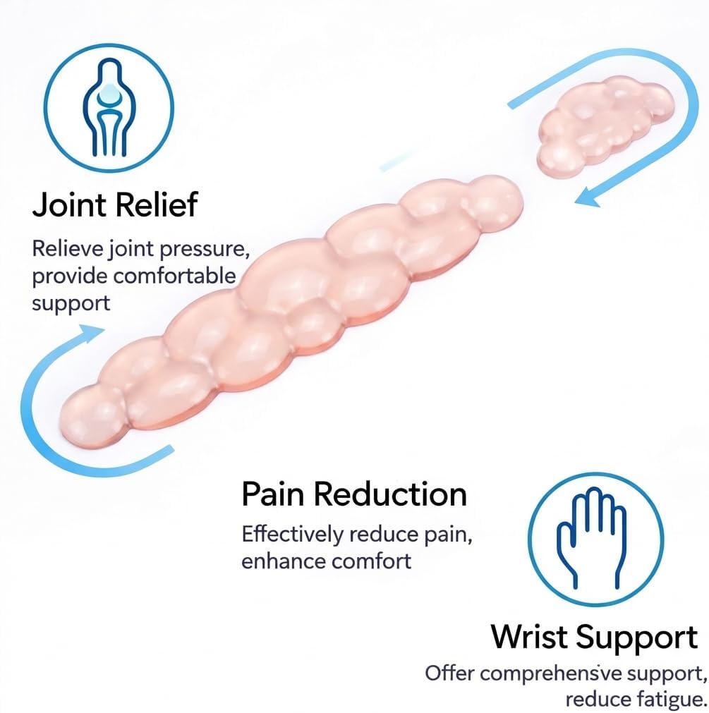 Ultimate Cute Ergonomic Wrist Rest – Instant Relief, Cloud-Like Comfort, Premium Silicone & TPU, Ultra-Soft, Durable, Gift-Boxed for Office, Study, Gaming & More