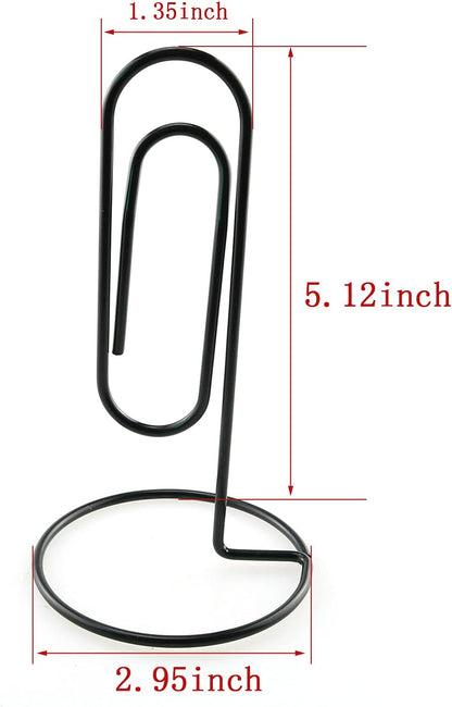 HJ Garden 1PC Black Study Note Holder Office Desk Paper Clip Memo Holder & Organizer, Perfect Office Accessory, Organize and Access Bills