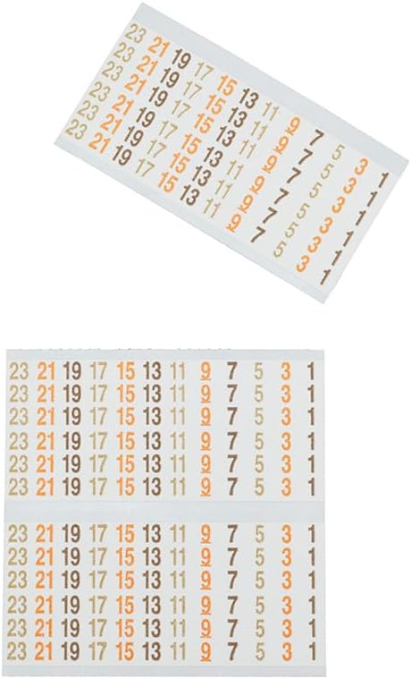 Klein Tools 56250 Wire Marker Book for Cable Management, Electric Panel Organization Wire Label Stickers, Numbered 1-48