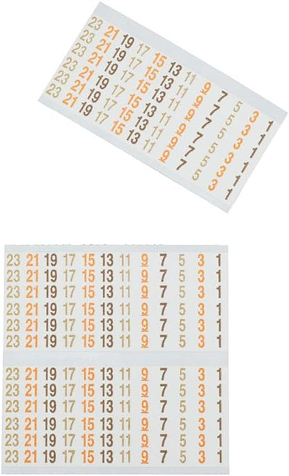 Klein Tools 56250 Wire Marker Book for Cable Management, Electric Panel Organization Wire Label Stickers, Numbered 1-48