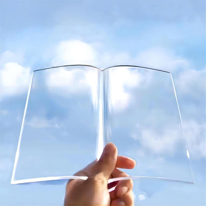 Acrylic Book Stand-Open and Closed Bookstand for Display Stand and Reading Coffee Table-Magazine and Book Holder-for Recipe Cookbooks,Documents,Textbook,Art Books,Bibles,Easel-Home and Office-Black