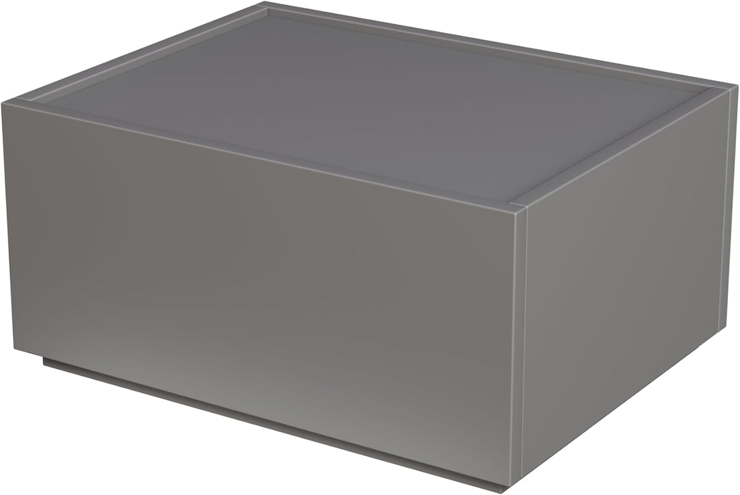 Svimi Modular Stackable Drawers, Modern Nightstand Modular Storage Bins - Storage Cabinet, Bedside Table, Sofa End Table for Living Room Hallway Entryway Grey Small Set 1
