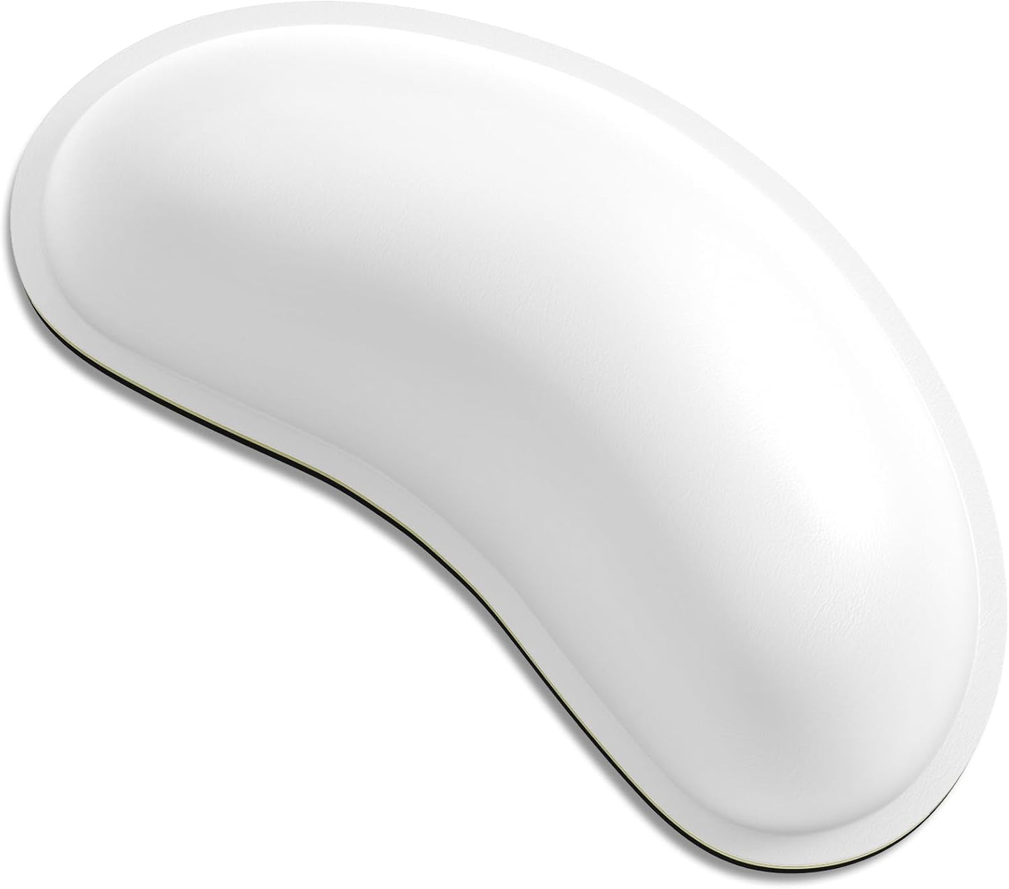 Dapesuom Keyboard Wrist Rest Set, Cute PU Leather Wrist Cushion for Computer Keyboard and Mousepad, Memory Foam Mouse Pad Rests Support with Non-Slip Base for Typing Pain Relief Laptop, Colonial White