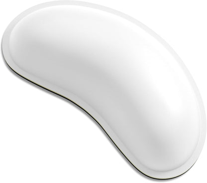 Dapesuom Keyboard Wrist Rest Set, Cute PU Leather Wrist Cushion for Computer Keyboard and Mousepad, Memory Foam Mouse Pad Rests Support with Non-Slip Base for Typing Pain Relief Laptop, Colonial White