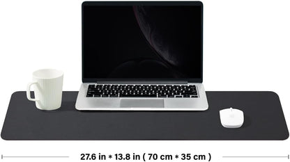 Cork Desk Mat - Dual-Sided Desk Pad for Office and Home - Desk Organization and Accessories - Ideal for Large Mouse Pad and Desk Mats on Top of Desks(Dark Green,90cmx 43cm)