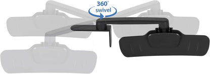 Mount-It! Monitor Document Holder Clip - Paper and Copy Holder Attachment for Typing with 3M Adhesive Sticker, Swivel 360 Degrees, Left and Right Side Mounting (MI-9005)