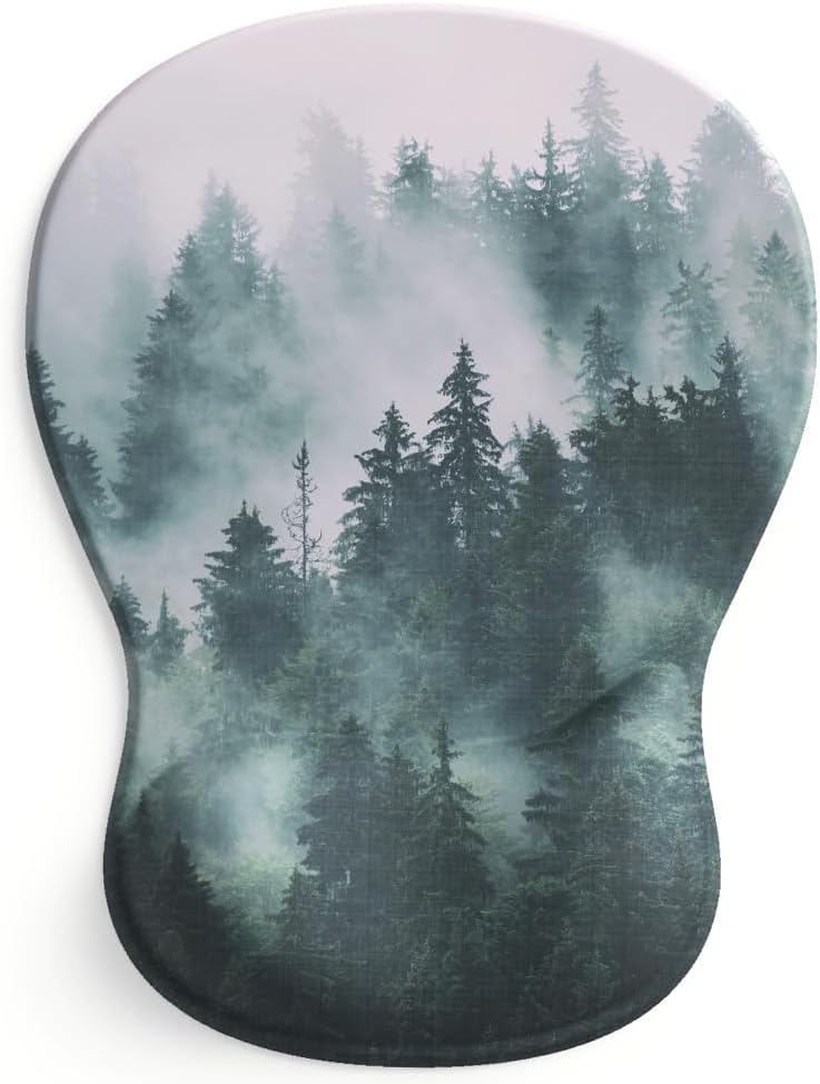 ErgoComfort Gel Wrist Rest Mouse Pad-Ergonomic Office Mousepad with Wrist Support-Non-Slip, Design Desk Accessories Mat for Home&Game Decor (09MochaSand Set)