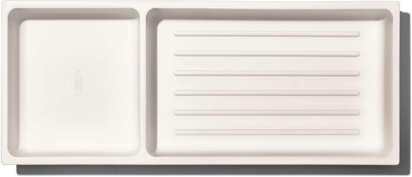 OXO Good Grips Drawer, Large Expandable Kitchen Tool Organizer, White