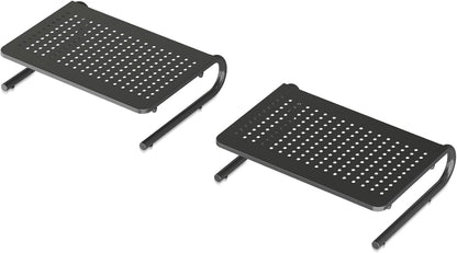 suptek Monitor Stand Riser for Computer,Laptop,Printer, Notebook and All Flat Screen Display with Vented Metal Platform and 4 Inches Height Underneath Storage (MST004)