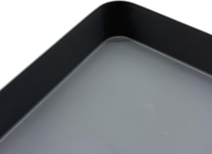 Desktop Storage Organizer Valet Tray - Makeup Organizer for Watch Wallet Phone Keys Perfume, Square Catchall Tray for Kitchen Counter Vanity Bathroom Living Room|Gray