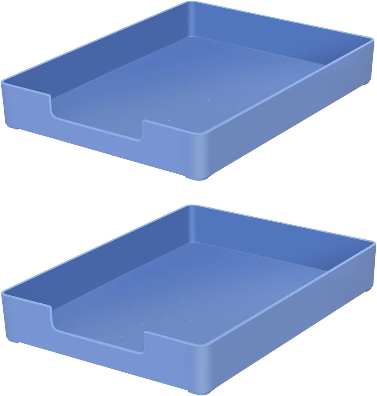 Letter-Size Tray, Desk Drawer Organizer, A4 Plastic Paper Tray, Plastic Paper Holder File Organizer for Office, School, Home Storage (Off-White)