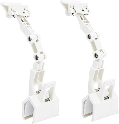 Adjustable Document Holder for Typing, Multi-Purpose Paper Holder Stand for Desk, Flexible Copy Holder Clip for Computer, Drawing, and Advertising Use (2 Pack, Black)