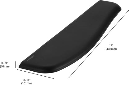 Kensington ErgoSoft Wrist Rest for Slim, Compact Keyboards, Black (K52801WW), 3.9 x 0.4 x 11.1 inches