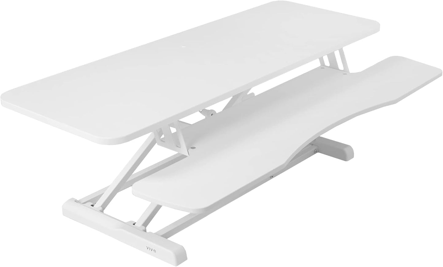 VIVO 26 inch Desk Converter, K Series, Height Adjustable Sit to Stand Riser, Dual Monitor and Laptop Workstation with Keyboard Tray, Black, DESK-V026KB