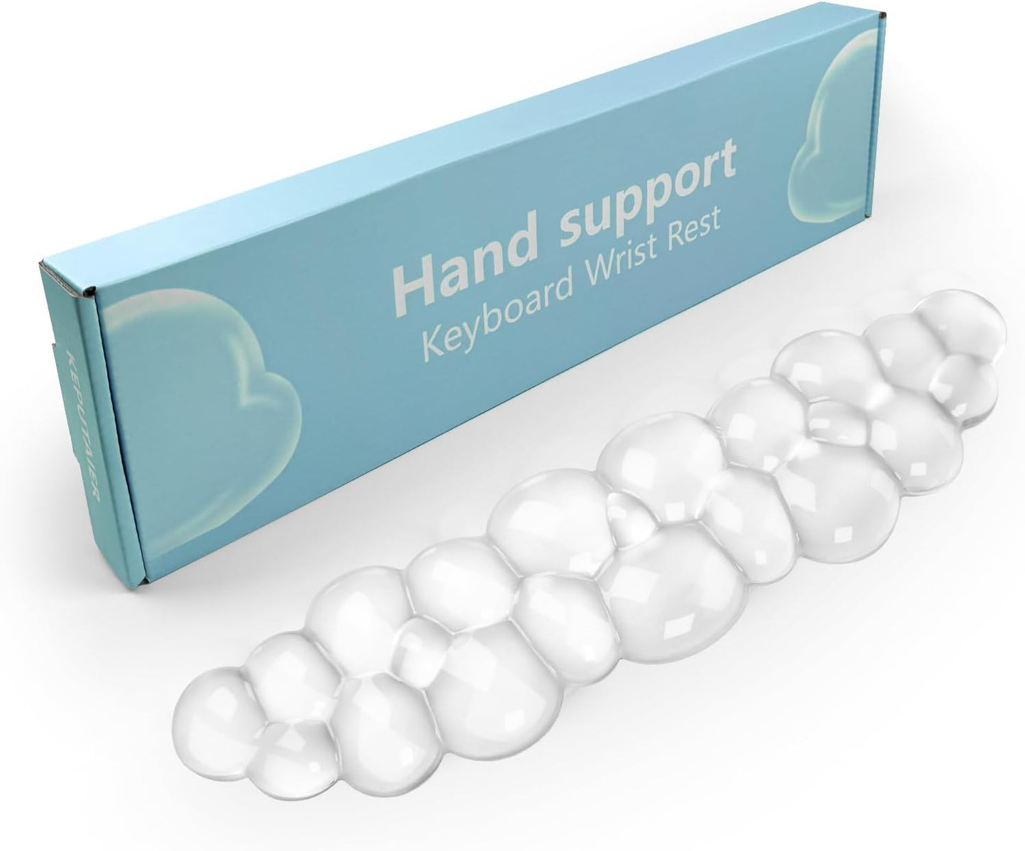 Gel Cloud Keyboard and Mouse Wrist Rest, Cute Wrist Support and Arm Support Keyboard Rest for Keyboard and Mouse Typing Pain Relief，Suitable for Office/Computer/Laptop/Gaming (Pink)