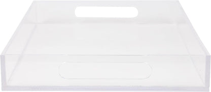 Martha Stewart Brody Acrylic Letter Tray, Letter Organizer Desk Tray, File Organizer Tray for Magazines, Folders, Notebooks, Desk Accessories, 12.75" x 8.75", Clear