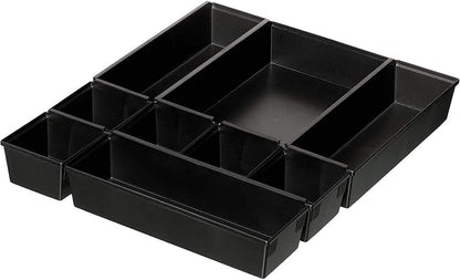 Dial Industries B689K Drawer Organizer Tray Set, Black