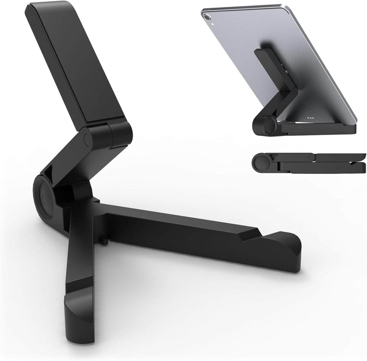 Kado Aluminum Alloy Tablet Stand for Portable Monitor, Foldable iPad Stand Holder Adjustable, Computer Office Desk Accessories for Kindle, Switch, iPad Pro/Air/Mini, iPhone Pro/Max/Plus