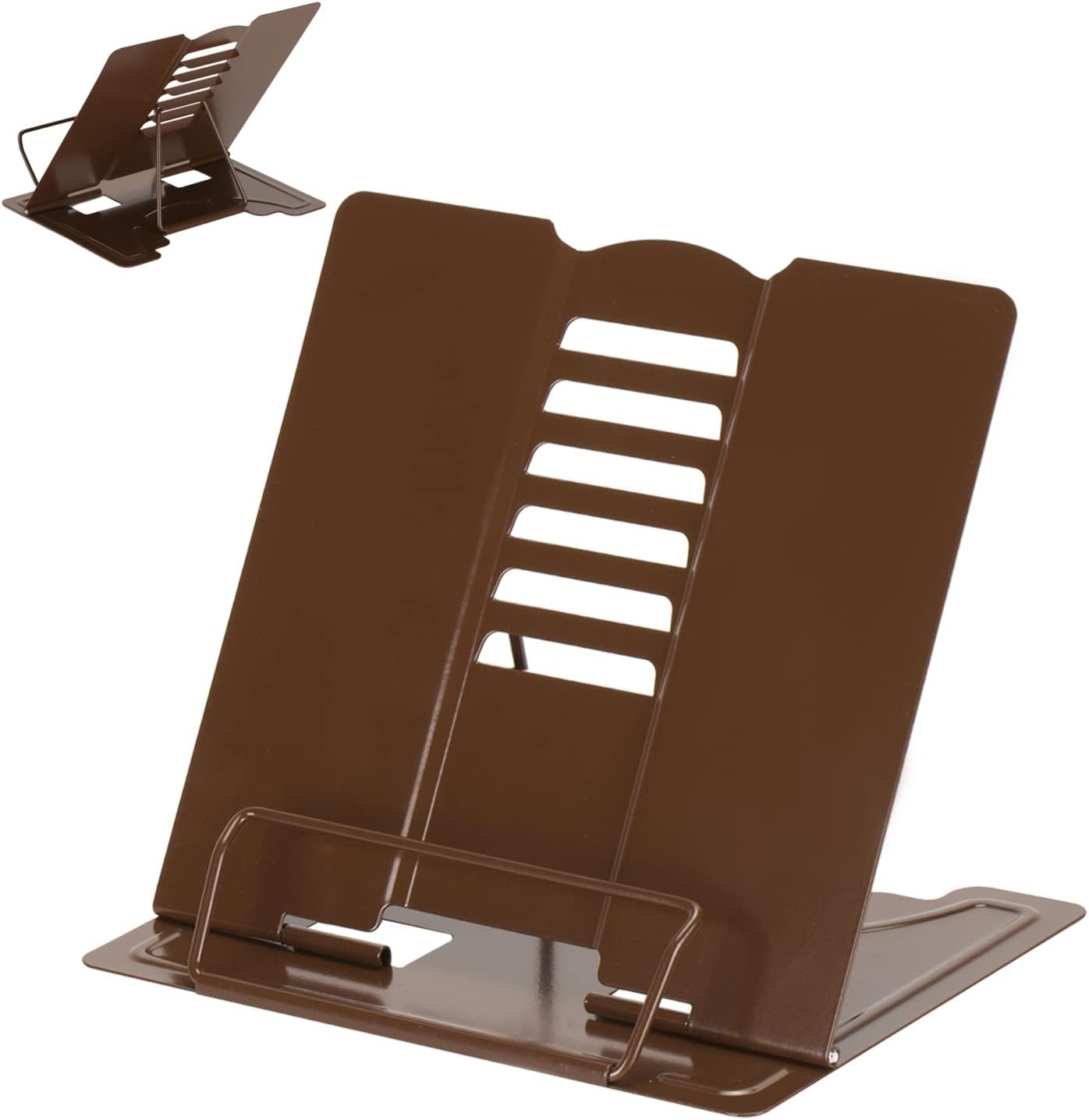 Camelmother Metal Book Holder Adjustable Book Stand for Reading