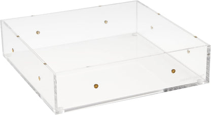 russell+hazel Acrylic Compartment Bloc, 12” x 4” x 1.5," 3 Moveable Dividers, 1 Count, 98141