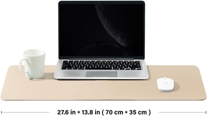 Cork Desk Mat - Dual-Sided Desk Pad for Office and Home - Desk Organization and Accessories - Ideal for Large Mouse Pad and Desk Mats on Top of Desks(Dark Green,90cmx 43cm)
