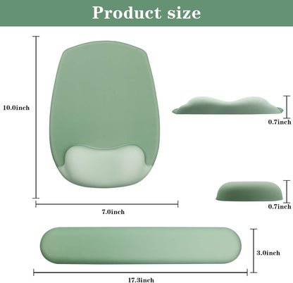 Wrist Rest for Keyboard and Mouse, Ergonomic Gel Computer Keyboard Wrist Rest with Memory Foam, Keyboard Wrist Support Pad for Long Hours of Work, Gaming, Studying-Relieve Wrist Pain