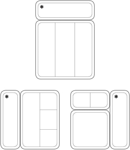 iDesign Clarity Bathroom Interlocking Drawer Organizer for Cosmetics, Beauty Products, Hair Accessories - Extra Large, Clear 12-inch x 4-inch x 3-inch