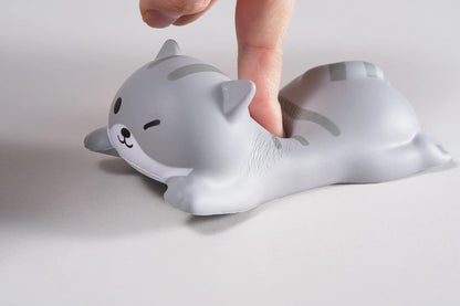 Cityhermit Cute Wrist Rest Support for Mouse Keyboard Computer Elbow Pad Arm Rest for Desk Ergonomic Kawaii Office Supplies Slow Rising PU Mouse Pad Cat