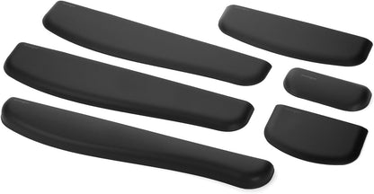 Kensington ErgoSoft Wrist Rest for Slim, Compact Keyboards, Black (K52801WW), 3.9 x 0.4 x 11.1 inches