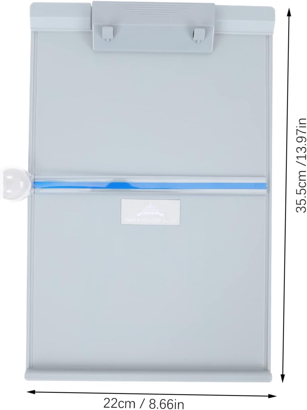 OSALADI Adjustable Desktop Paper Stand Document Holder Reading Stand with Removable Ruler Lightweight Plastic Office Organizer for Comfortable Neck Support