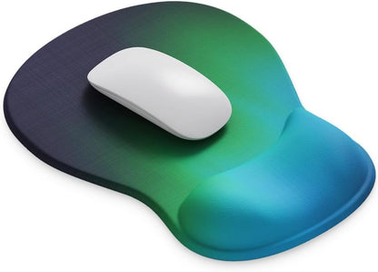 ErgoComfort Gel Wrist Rest Mouse Pad-Ergonomic Office Mousepad with Wrist Support-Non-Slip, Design Desk Accessories Mat for Home&Game Decor (09MochaSand Set)