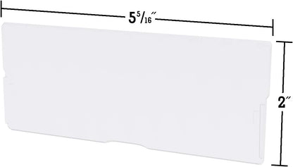 Akro-Mils 40717 Length Dividers for Plastic Storage Hardware and Craft Cabinet Large Drawers, (6-Pack), Clear