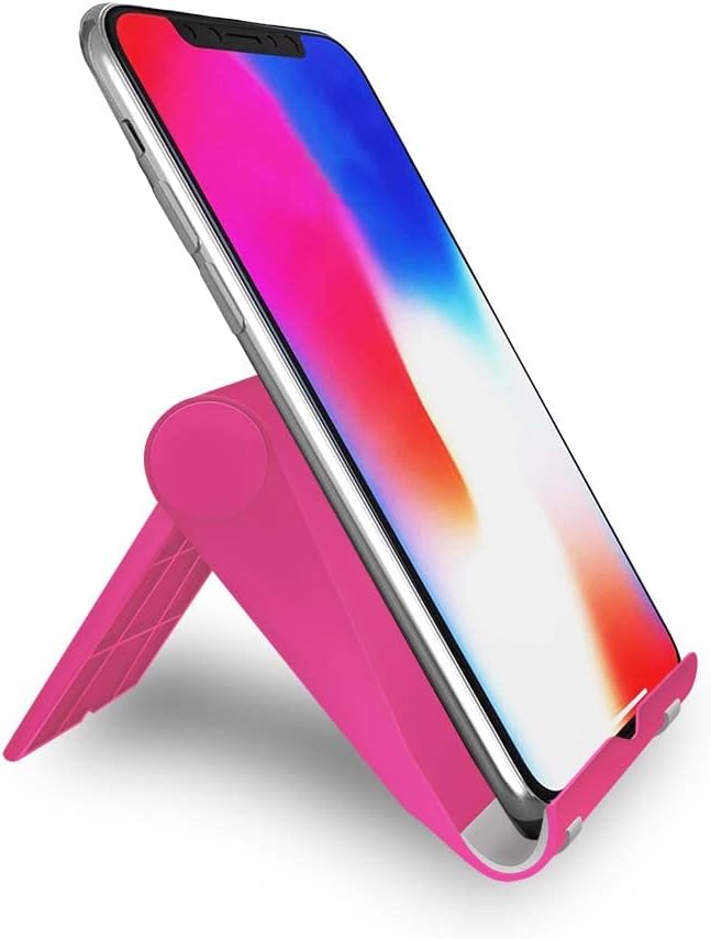 Adjustable Cell Phone Stand for Desk, Portable Phone Holder Compatible with Most iPhone, Samsung and Other Smartphones - Green