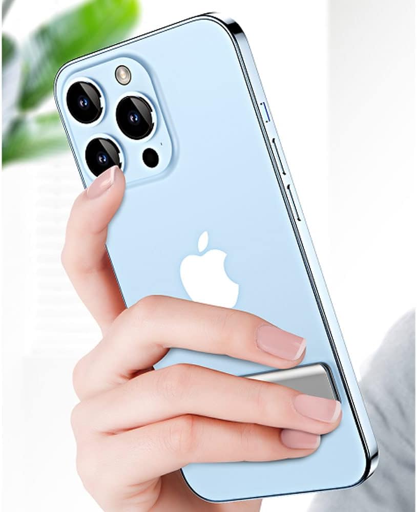 Kinizuxi Cell Phone Kickstand,Vertical and Horizontal Aluminum Phone Stand for Desk, Adjustable Phone Holder Stand for Desk Compatible with iPhone 14/13/12 Samsung Huawei All Smartphones-Silver