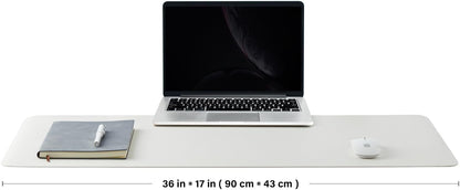 Cork Desk Mat - Dual-Sided Desk Pad for Office and Home - Desk Organization and Accessories - Ideal for Large Mouse Pad and Desk Mats on Top of Desks(Dark Green,90cmx 43cm)