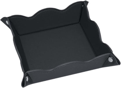 Valet Tray for Men Women - PU Leather Travel Catchall Tray Organizer - Desk Bedside Nightstand Storage Box for Jewelry Key Phone Remote Controller Wallet Watch Glasses Coin Readers -White