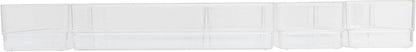 Martha Stewart Kerry Plastic Stackable Office Desk Drawer Organizers, Set of 8, with Gold Trim