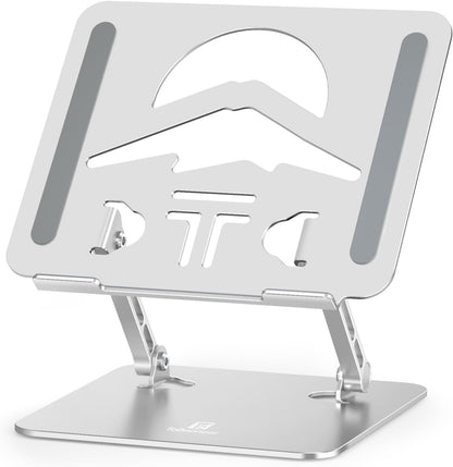 Laptop Stand, Ergonomic Adjustable Computer Stand for Collaborative Work, Foldable and Portable Heat Sink Computer Stands, Fits up to 15.6-inch Laptops (Orange)