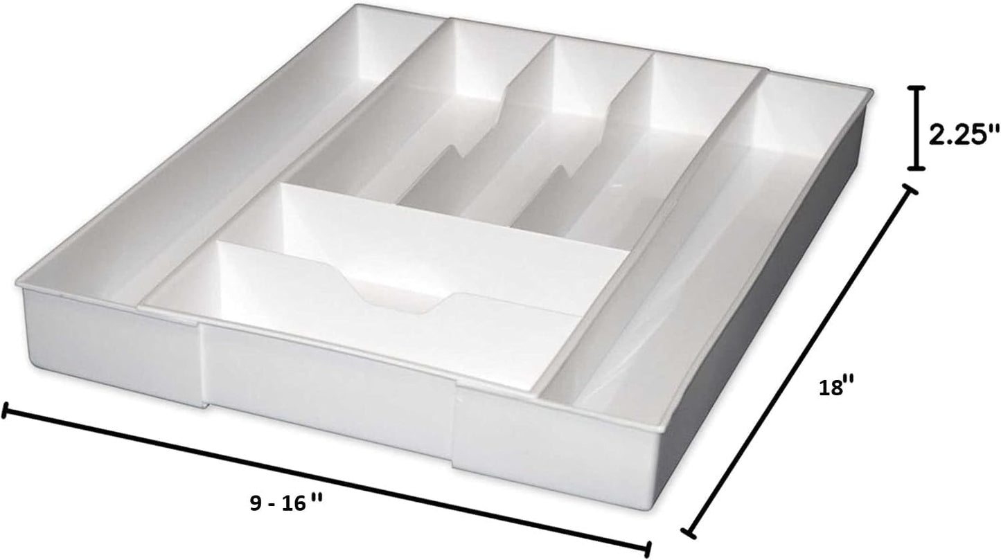 Dial Industries Expandable Silverware, Utensil and Cutlery Kitchen Drawer Organizer Tray
