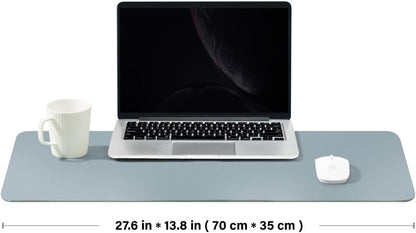 Cork Desk Mat - Dual-Sided Desk Pad for Office and Home - Desk Organization and Accessories - Ideal for Large Mouse Pad and Desk Mats on Top of Desks(Dark Green,90cmx 43cm)