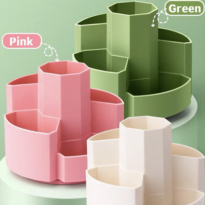 Pencil Pen Holder Desk Organizers Green Desktop Storage Stationery Supplies, Cute Cup Pot for Office, School, Art Supply